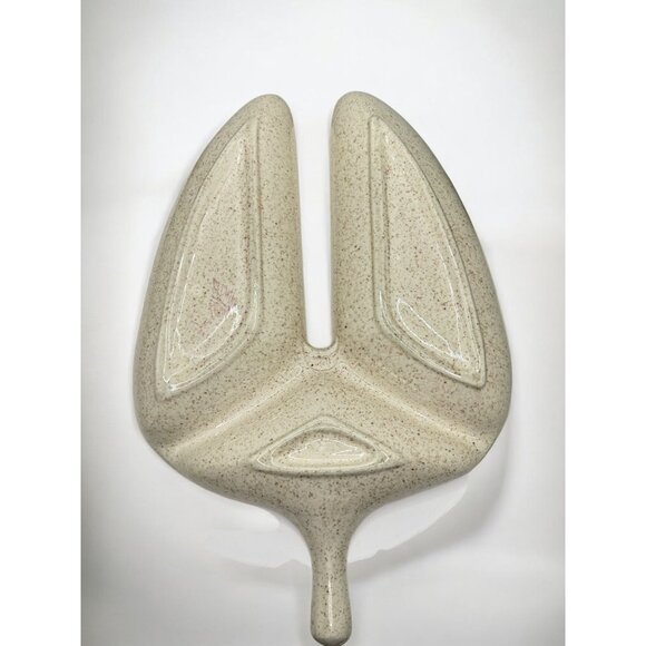 Vintage Red Wing Pottery Bob White Quail Pattern Triple Section Serving Bowl Rel - Picture 6 of 11